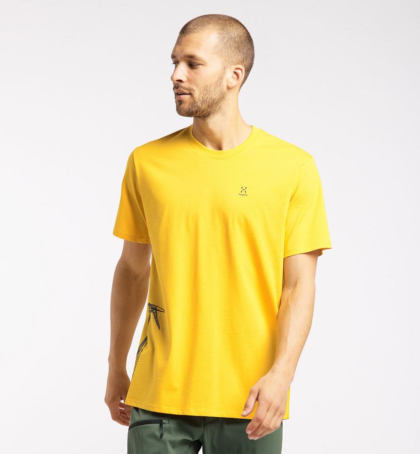 Haglöfs Camp T-Shirt Yellow For Mens DGPJR3056 Australia